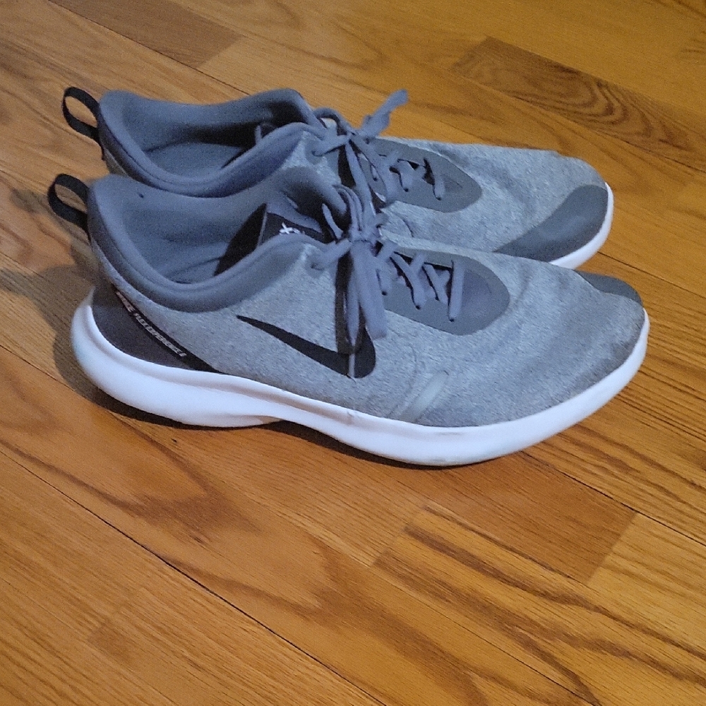 Nike Gray and White Running Shoes